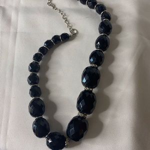 Black and silver beaded neckless $12